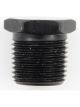 Fragola Fitting Plug 1/4 in NPT Hex Head Aluminum Black Anodize