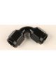 Fragola Adapter 90 12 AN Female to 12 AN Female Swivel Black