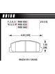 Hawk Brake Pads HPS Compound High Torque Rear Mazda Pack 4