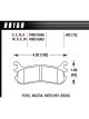 Hawk 94-05 Miata / 01-05 Normal Suspension Blue 9012 Race Rear Bra