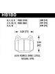 Hawk 1984-1986 Alfa Romeo GTV-6 2.5 HPS 5.0 Front Brake Pads