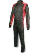 Impact Racing Suit Driving 1pc Double Layer Black / Red Small