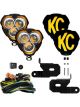 KC Hilites LED Light Assy Flex Era 3 Combo Beam 40W 2 White For 18-23 Jeep JL JT