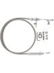 Lokar Kickdown Cable Hi-Tech Adjustable Length Braided Fittings
