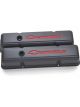 Proform Engine Valve Covers Stamped Steel Tall Shark Gray Bowtie Logo 