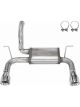 Pypes Performance Exhaust System Axle Back Dual Exit 2-1/2
