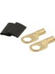 Quickcar Racing Ring Terminal 3/8 8 GA Pair w/ Heat Shrink