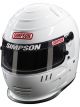 Simpson Safety Helmet Speedway Shark Head & Neck White Size 7-1/2