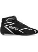 Sparco Shoe Skid Driving Mid-Top Leather Black Euro 43 Pair