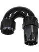 Aeroflow 150 Taper Full Flow Swivel 180 Degree Hose End -8AN Black