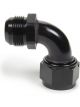 XRP Adapter 90 Degree 16 AN Male to 16 AN Female Swivel Black