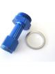 Aeroflow Carburettor Adapter Female -6AN, Blue, For Holley