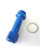 Aeroflow Carburettor Adapter Female -8AN Blue For Holley