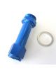 Aeroflow Carburettor Adapter Female -8AN Blue For Holley