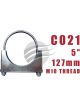 Aunger Zinc Plated U-Bolt Clamp - M10 X 1.5 X 127mm