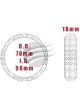 Aunger Exhaust Gasket - 57mm ID Universal Wiremesh Gasket