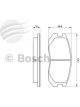 Bosch Front Disc Brake Pad Set