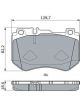 Bosch Front Disc Brake Pad Set