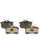 Bosch Rear Disc Brake Pad Set For Volkswagen Golf 2 Seat