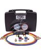 CPS 4 Way Manifold Gauge Set R134A R404A Sight Class Hoses and Couplers