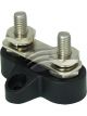 Jaylec Small Base Dual Post Linked M8 Black 45.3 x 43 x 32.5mm