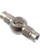 Proflow Stainless Steel Double Hose Banjo Hose End 7/16, 12mm Fo