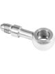Proflow Chrome -03AN Straight Male Banjo Brake Hose End 12mm