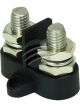 Jaylec Small Base Dual Post Divided M8-M10 Black 45.3 x 43 x 37.5mm