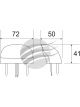 Ignite LED Licence Plate Lamp 10-30V Black Housing Bulk Pack