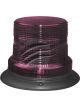LED Magenta LED Strobe Beacon 11-30V Polycrb Lens 130mm
