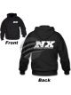 NX Express NX Black Hoodie with White Logo, Large