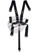 Proforce Harness, SFI, Complete, 5 Point Latch, Individual-Type, Bolt-