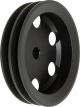 Proflow Pulley, V-Belt Power Steering Early GM 2-Groove, Black Alu