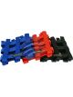 Proforce Window Net, Red, Nylon, Ribbon, Rectangle, 23 in. x 23 in. x