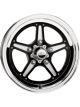 Billet Specialties Street Lite Wheel Black 15x8 Bolt Pattern 5x4.5 BS 3.52