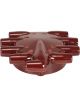 Mallory Distributor Cap Flat Female Socket-Style Red Clamp-Down Mallory