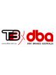 DBA - Disc Brakes Australia T3 Red Name Small Sticker 18x5.7x0.01 cm
