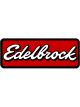 Edelbrock Sticker BlackRed 23.2x8.7x0.01 cm
