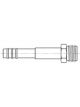 ATCO Aluminium Fitting # 10 Male Insert O'Ring - Barb - Straight