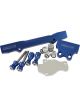Aeroflow Rotary Fuel Rail Kit For Mazda 6 7 and 8 Series RX7 - Blue