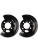 Dorman Backing Plates Rear Disc Brake Position Black For Ford Pair