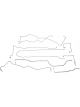 Dorman Brake Line Kit Stainless Steel Natural For Jeep Kit