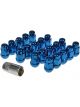 Dorman Lug Nut Conical Seat Bulge Blue Anodized 1/2-20 RH Pack of 20