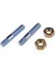 Dorman Exhaust Flange Hardware Steel Natural For  Nissan Pair