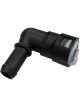 Dorman Heater Hose Connector 90 Plastic Black 3/4
