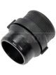 Dorman Heater Hose Connector Straight Nylon Black Male 32mm Hose Barb