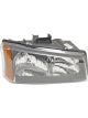 Dorman Headlight Assemblies Amber Clear Lens Chrome Sold Individually