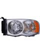Dorman Headlight Assemblies Amber Clear Lens Chrome Sold Individually