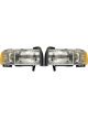 Dorman Headlight Assembly Bulb Included OEM For Dodge Pair
