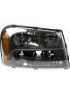 Dorman Headlight Assembly Clear Lens Chrome Driver Side For Chevrolet